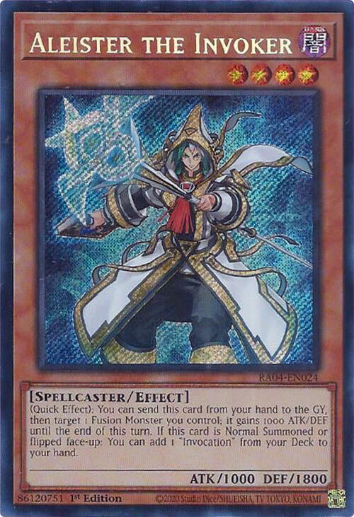 Aleister the Invoker (Alternate Art) [RA04-EN024] Secret Rare | Gear Gaming Fayetteville