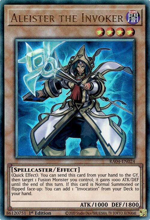 Aleister the Invoker (Alternate Art) [RA04-EN024] Prismatic Ultimate Rare | Gear Gaming Fayetteville
