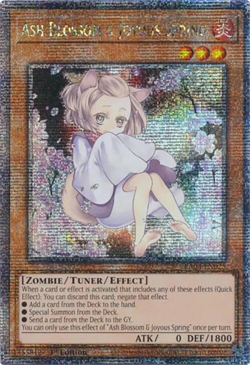 Ash Blossom & Joyous Spring (Alternate Art) [RA04-EN025] Quarter Century Secret Rare | Gear Gaming Fayetteville