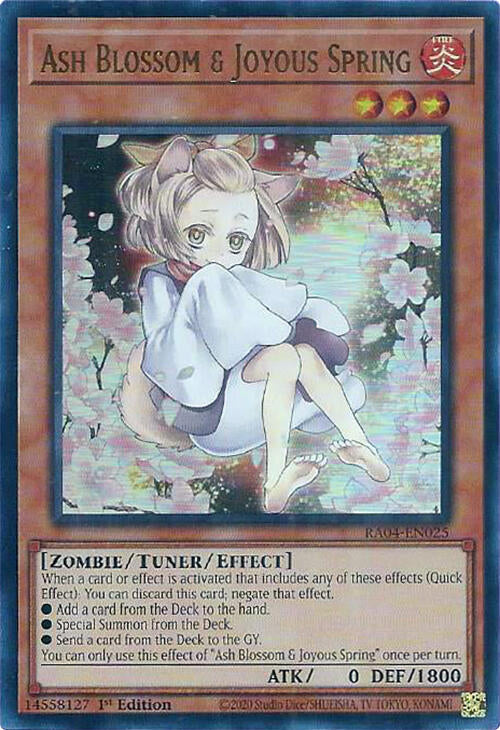 Ash Blossom & Joyous Spring (Alternate Art) [RA04-EN025] Ultra Rare | Gear Gaming Fayetteville