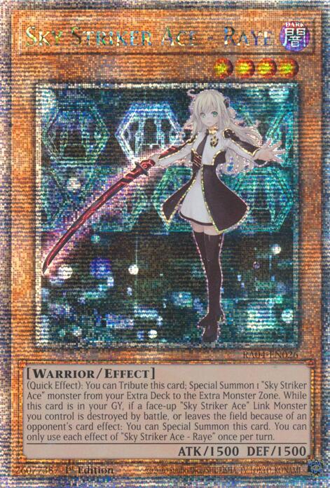 Sky Striker Ace - Raye [RA04-EN026] Quarter Century Secret Rare | Gear Gaming Fayetteville