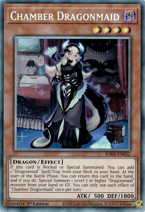 Chamber Dragonmaid [RA04-EN032] Prismatic Collector's Rare | Gear Gaming Fayetteville