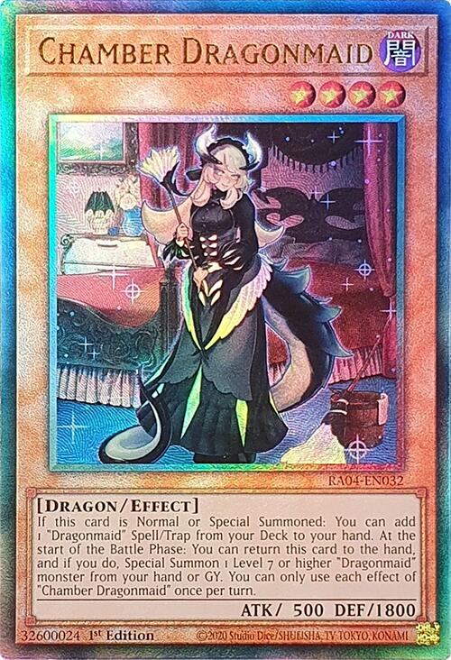 Chamber Dragonmaid [RA04-EN032] Prismatic Ultimate Rare | Gear Gaming Fayetteville