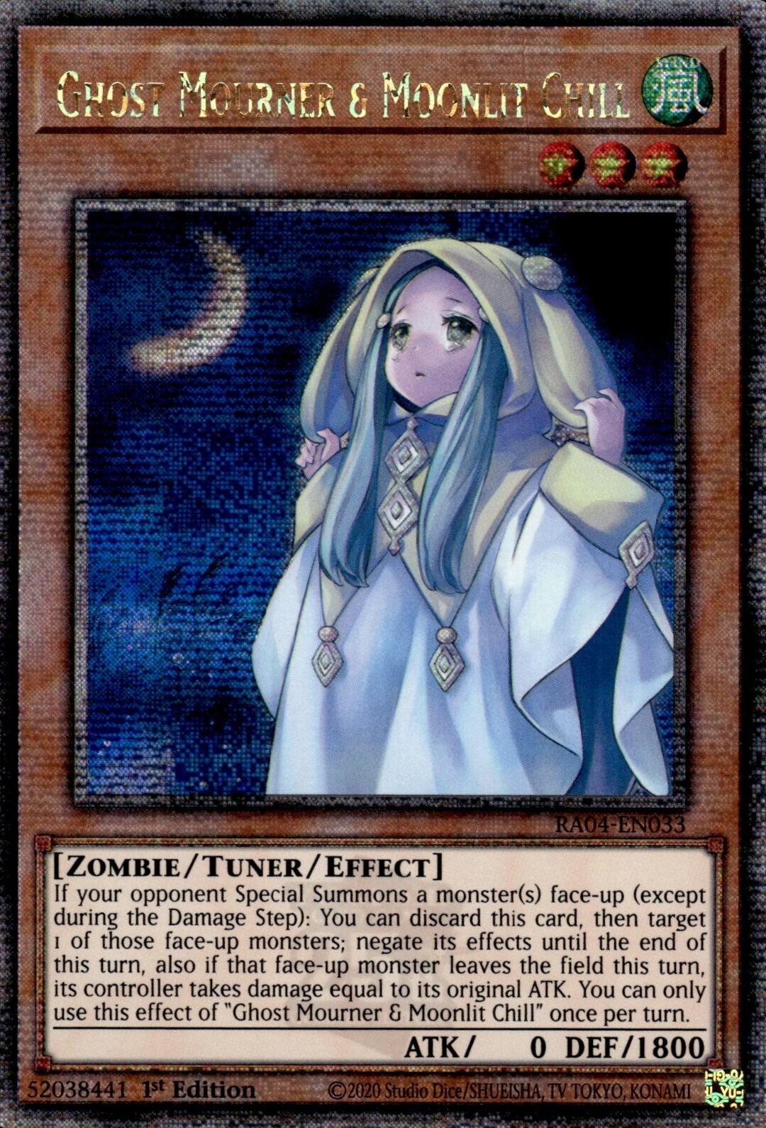 Ghost Mourner & Moonlit Chill [RA04-EN033] Quarter Century Secret Rare | Gear Gaming Fayetteville
