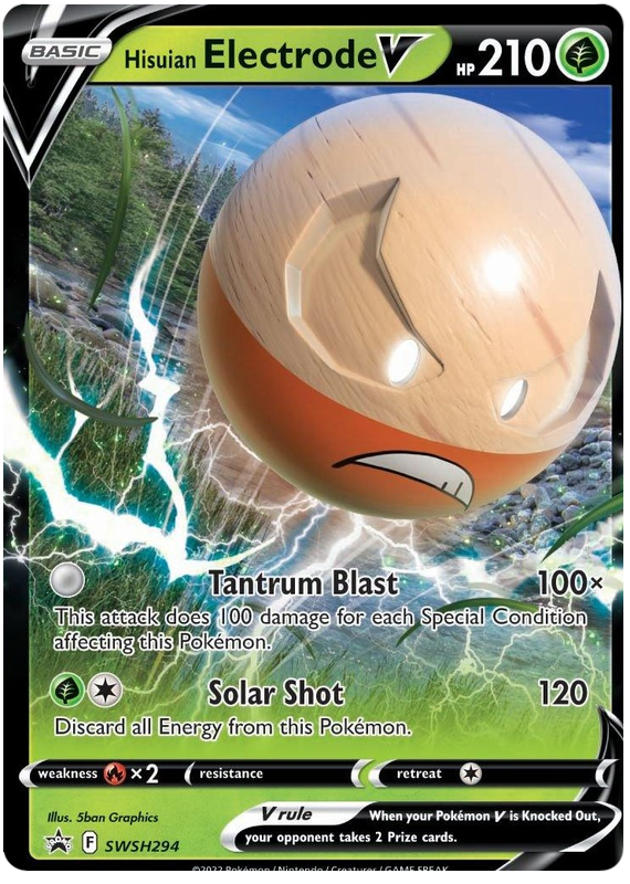 Hisuian Electrode V (SWSH294) (Jumbo Card) [Sword & Shield: Black Star Promos] | Gear Gaming Fayetteville