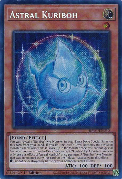 Astral Kuriboh [RA04-EN040] Secret Rare | Gear Gaming Fayetteville