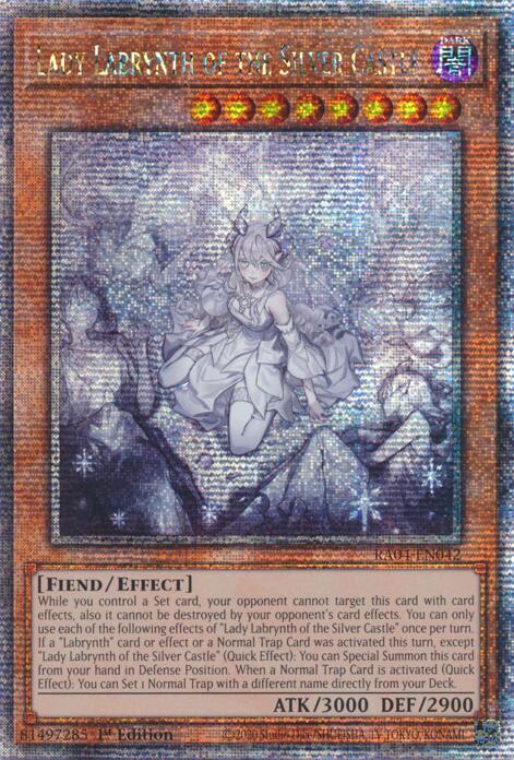 Lady Labrynth of the Silver Castle (New Art) [RA04-EN042] Quarter Century Secret Rare | Gear Gaming Fayetteville