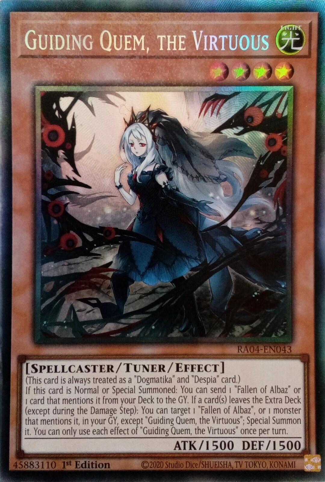 Guiding Quem, the Virtuous [RA04-EN043] Prismatic Collector's Rare | Gear Gaming Fayetteville