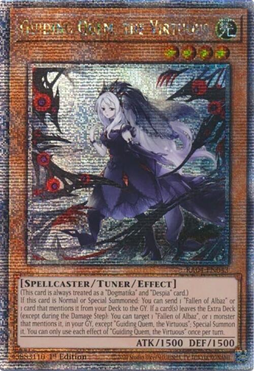 Guiding Quem, the Virtuous [RA04-EN043] Quarter Century Secret Rare | Gear Gaming Fayetteville