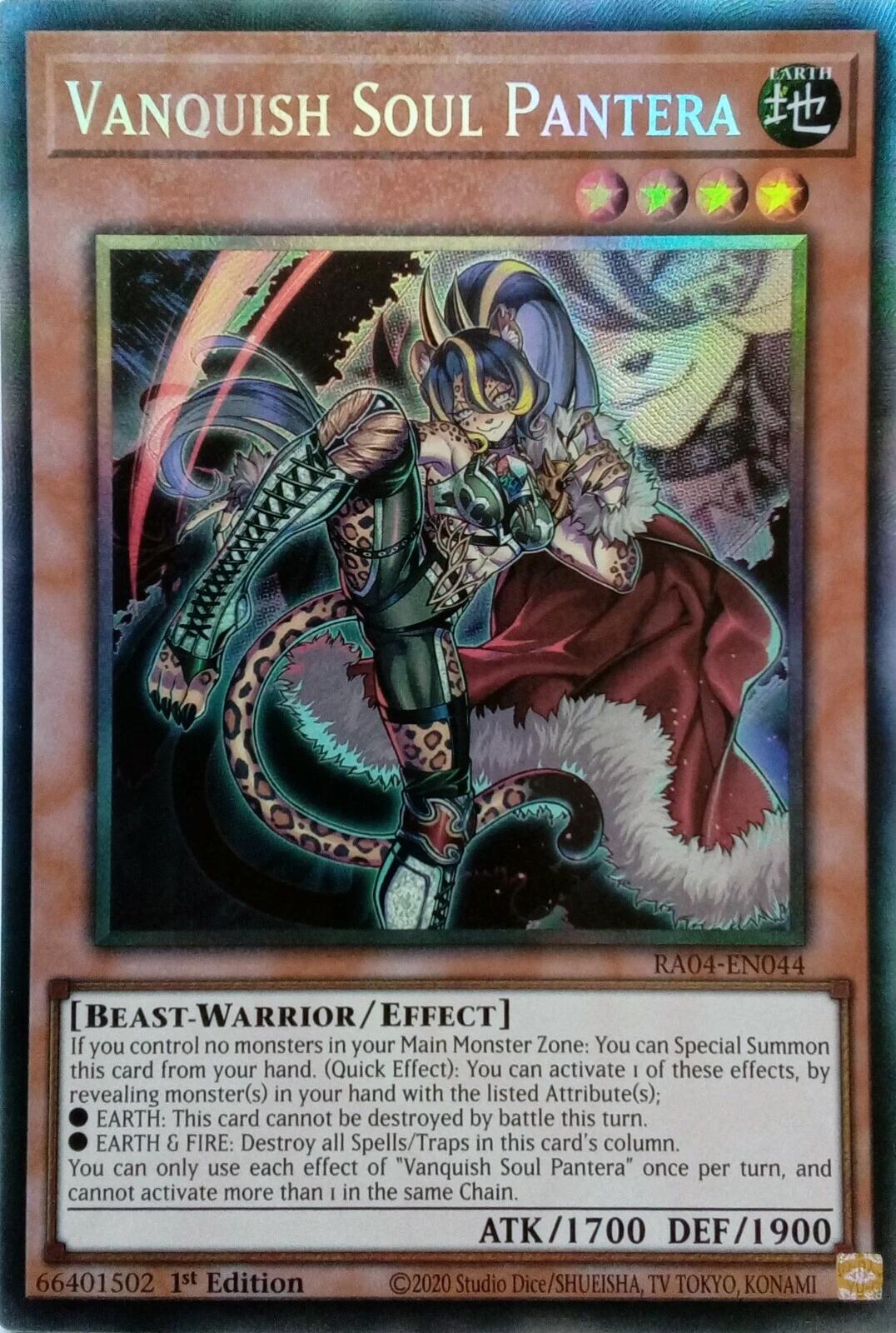 Vanquish Soul Pantera [RA04-EN044] Prismatic Collector's Rare | Gear Gaming Fayetteville