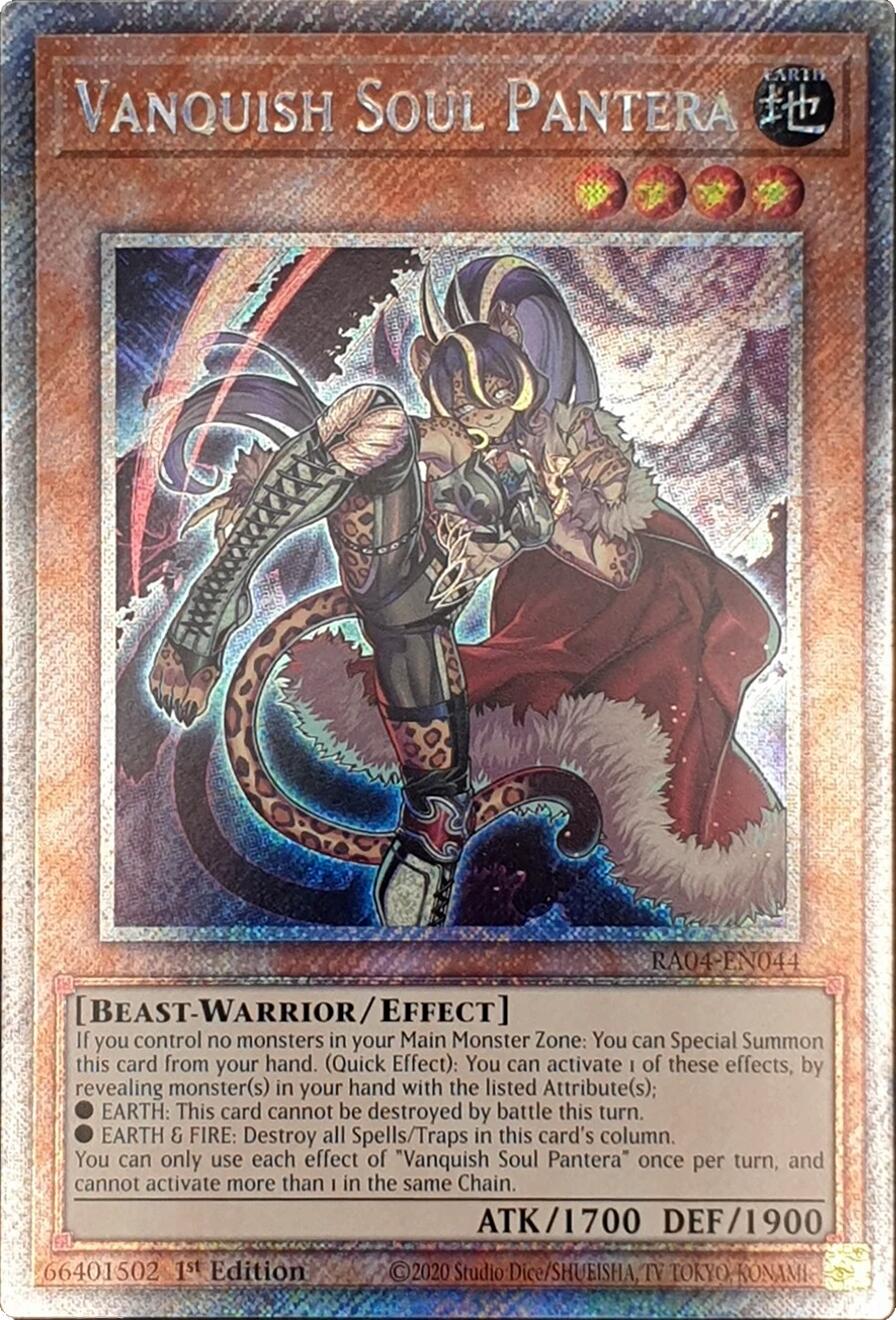 Vanquish Soul Pantera [RA04-EN044] Platinum Secret Rare | Gear Gaming Fayetteville