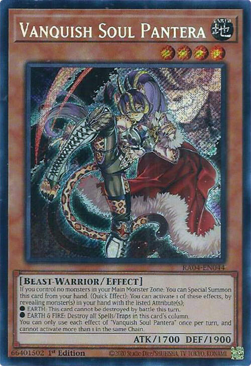 Vanquish Soul Pantera [RA04-EN044] Secret Rare | Gear Gaming Fayetteville