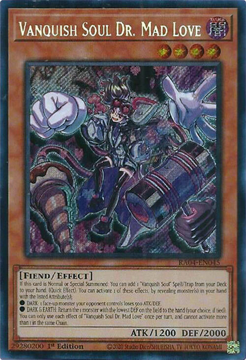Vanquish Soul Dr. Mad Love [RA04-EN045] Secret Rare | Gear Gaming Fayetteville