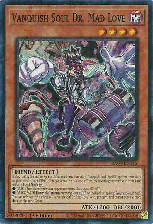 Vanquish Soul Dr. Mad Love [RA04-EN045] Super Rare | Gear Gaming Fayetteville