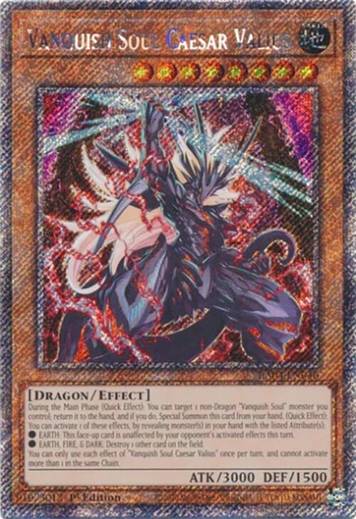 Vanquish Soul Caesar Valius [RA04-EN046] Platinum Secret Rare | Gear Gaming Fayetteville