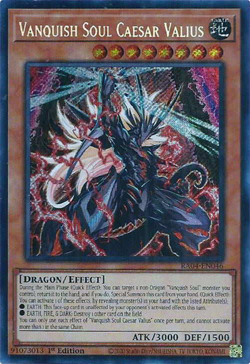 Vanquish Soul Caesar Valius [RA04-EN046] Secret Rare | Gear Gaming Fayetteville