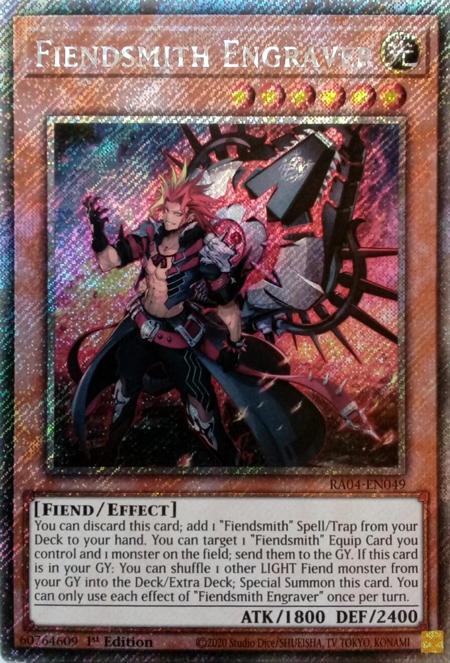 Fiendsmith Engraver [RA04-EN049] Platinum Secret Rare | Gear Gaming Fayetteville