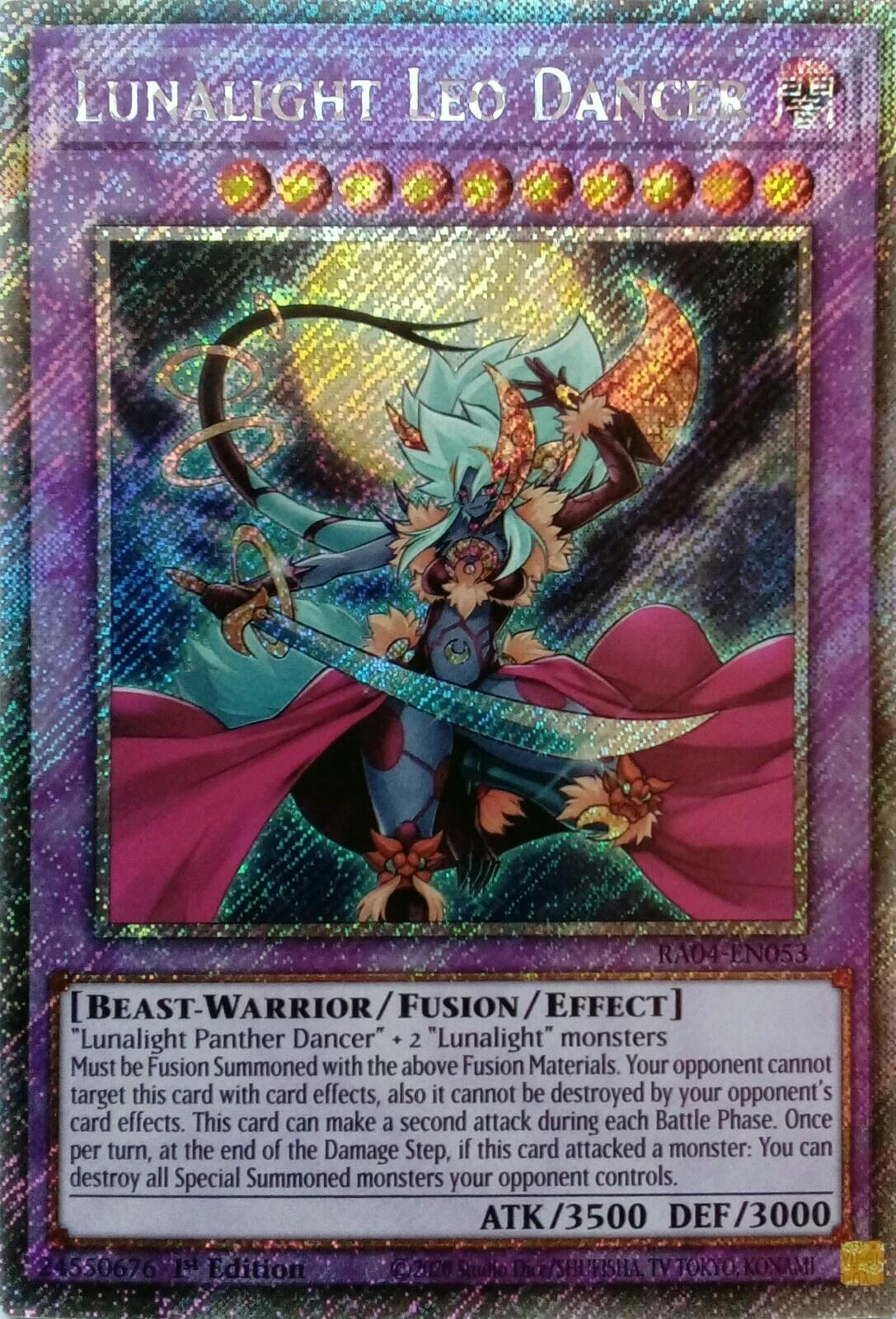 Lunalight Leo Dancer [RA04-EN053] Platinum Secret Rare | Gear Gaming Fayetteville