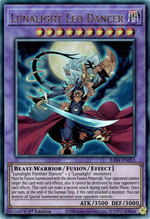 Lunalight Leo Dancer [RA04-EN053] Prismatic Ultimate Rare | Gear Gaming Fayetteville
