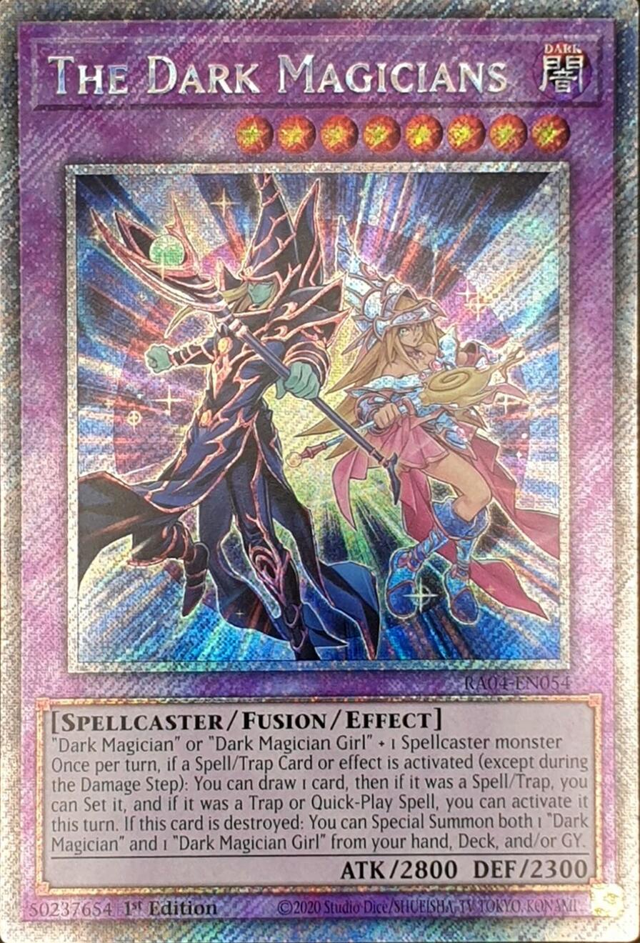 The Dark Magicians [RA04-EN054] Platinum Secret Rare | Gear Gaming Fayetteville