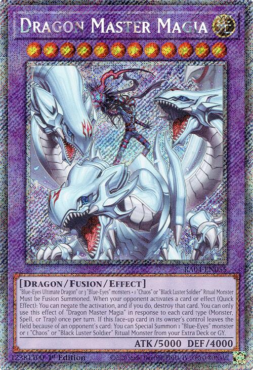 Dragon Master Magia [RA04-EN055] Platinum Secret Rare | Gear Gaming Fayetteville