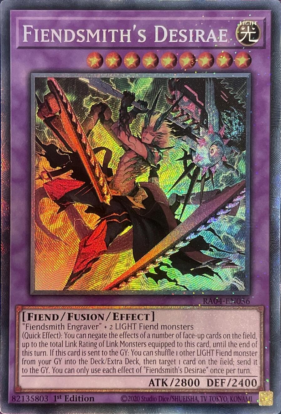 Fiendsmith's Desirae [RA04-EN056] Prismatic Collector's Rare | Gear Gaming Fayetteville