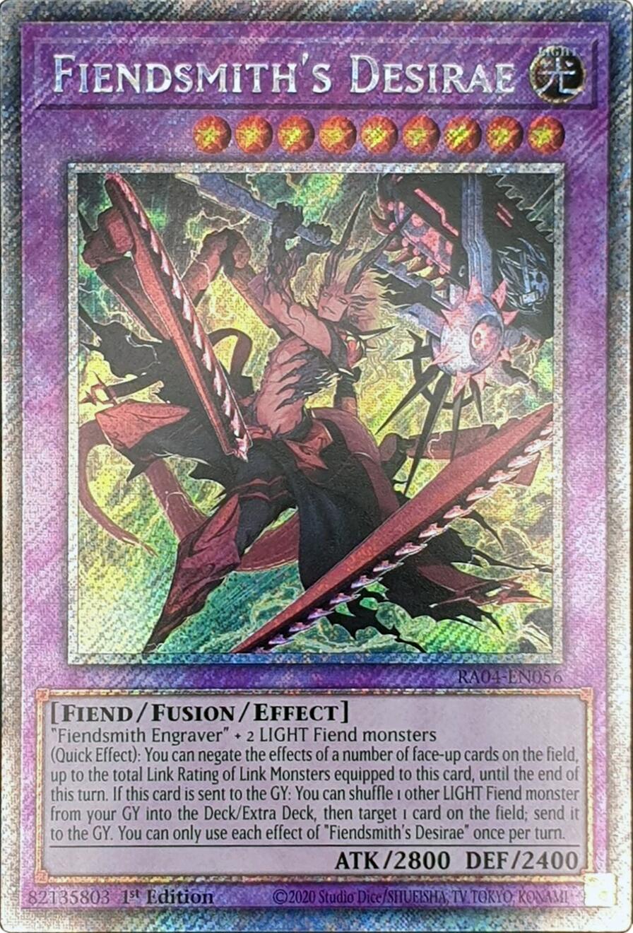 Fiendsmith's Desirae [RA04-EN056] Platinum Secret Rare | Gear Gaming Fayetteville