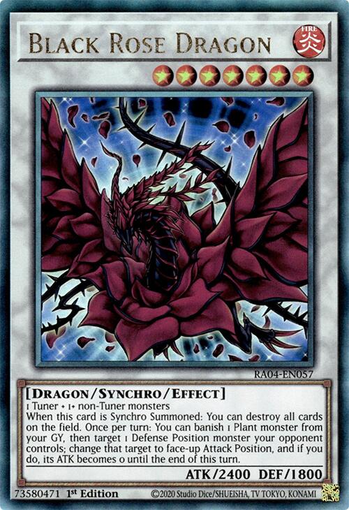 Black Rose Dragon [RA04-EN057] Prismatic Ultimate Rare | Gear Gaming Fayetteville
