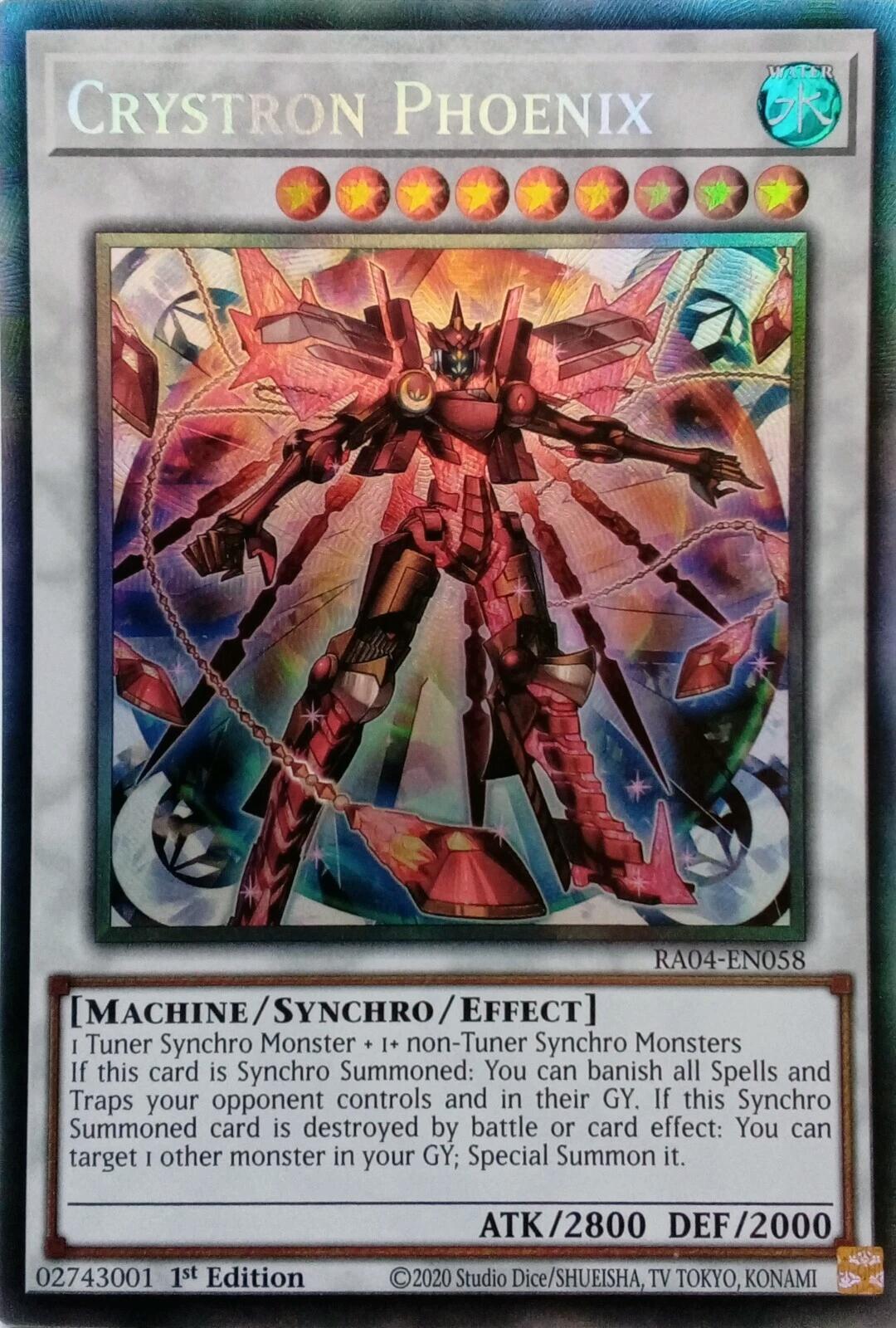 Crystron Phoenix [RA04-EN058] Prismatic Collector's Rare | Gear Gaming Fayetteville