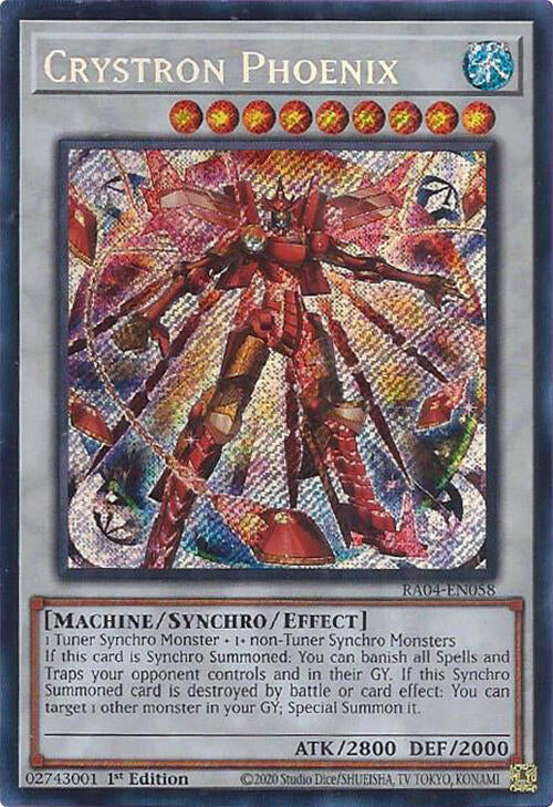 Crystron Phoenix [RA04-EN058] Secret Rare | Gear Gaming Fayetteville