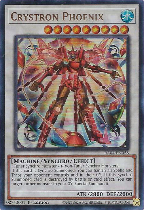 Crystron Phoenix [RA04-EN058] Ultra Rare | Gear Gaming Fayetteville