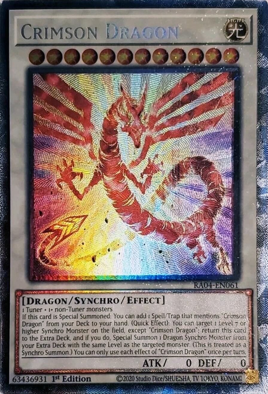 Crimson Dragon (card) [RA04-EN061] Prismatic Collector's Rare | Gear Gaming Fayetteville