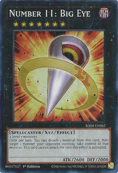 Number 11: Big Eye [RA04-EN062] Super Rare | Gear Gaming Fayetteville