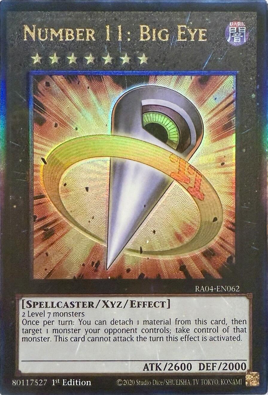 Number 11: Big Eye [RA04-EN062] Prismatic Ultimate Rare | Gear Gaming Fayetteville