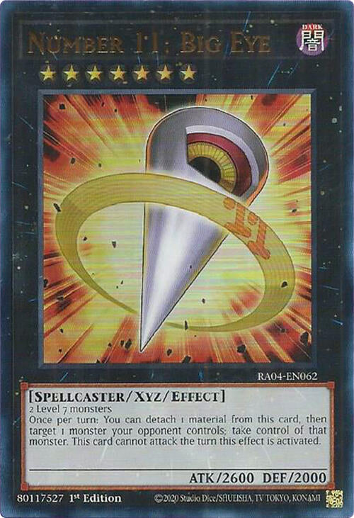 Number 11: Big Eye [RA04-EN062] Ultra Rare | Gear Gaming Fayetteville