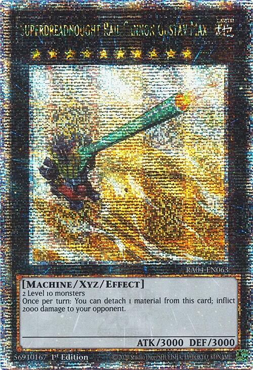 Superdreadnought Rail Cannon Gustav Max [RA04-EN063] Quarter Century Secret Rare | Gear Gaming Fayetteville