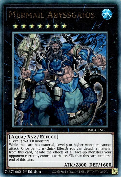 Mermail Abyssgaios [RA04-EN065] Prismatic Ultimate Rare | Gear Gaming Fayetteville