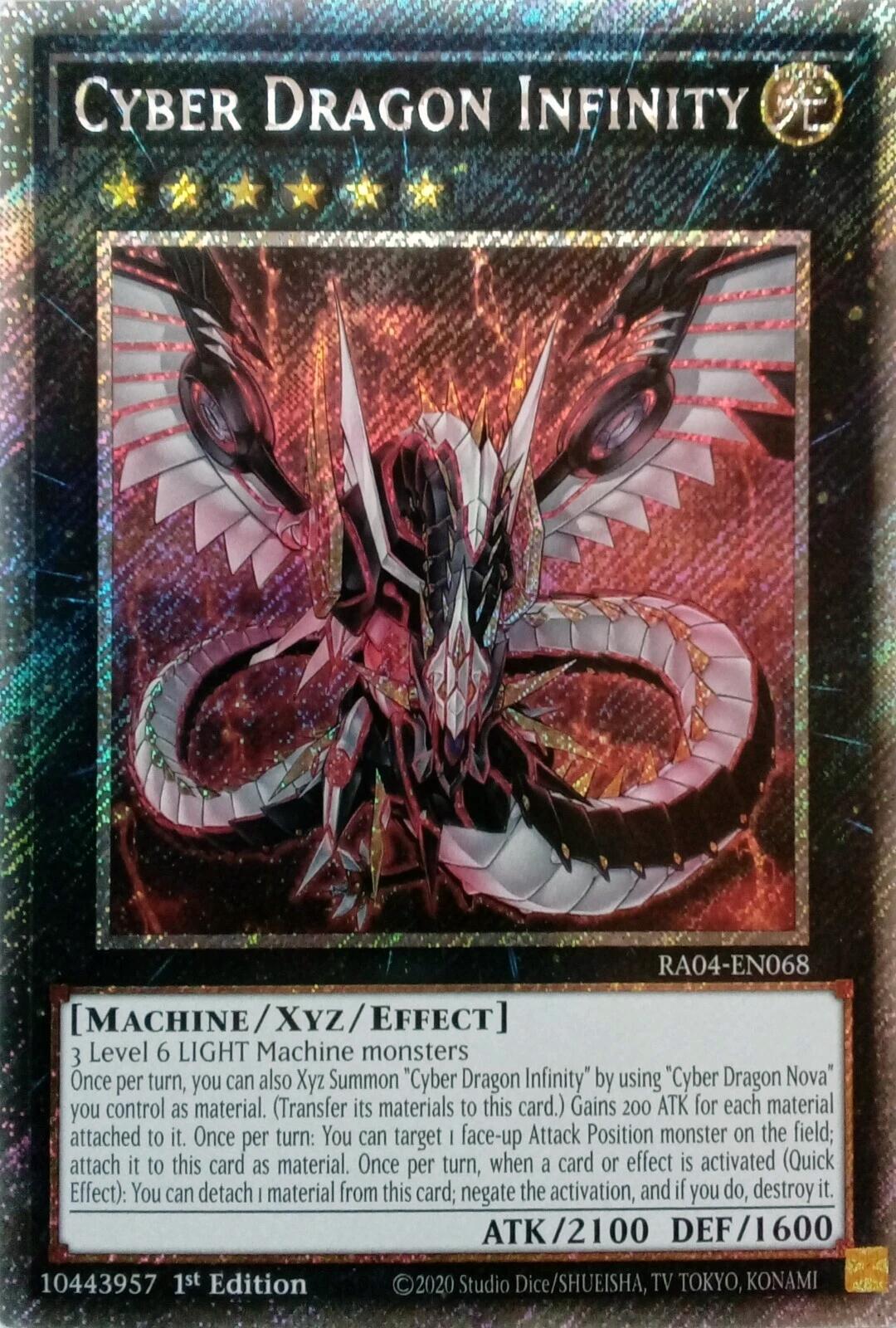 Cyber Dragon Infinity [RA04-EN068] Platinum Secret Rare | Gear Gaming Fayetteville
