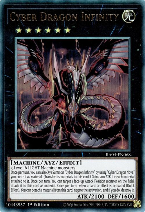 Cyber Dragon Infinity [RA04-EN068] Prismatic Ultimate Rare | Gear Gaming Fayetteville