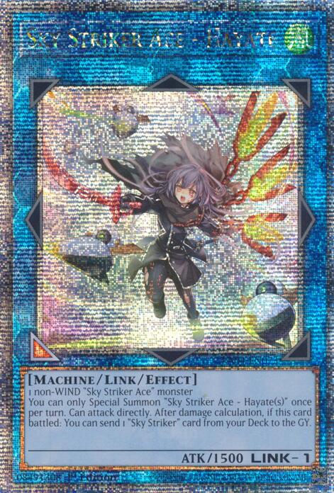 Sky Striker Ace - Hayate (New Art) [RA04-EN073] Quarter Century Secret Rare | Gear Gaming Fayetteville