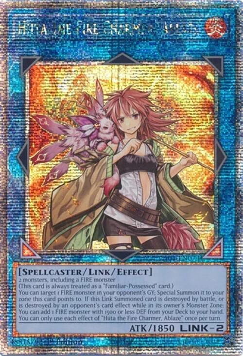 Hiita the Fire Charmer, Ablaze [RA04-EN074] Quarter Century Secret Rare | Gear Gaming Fayetteville