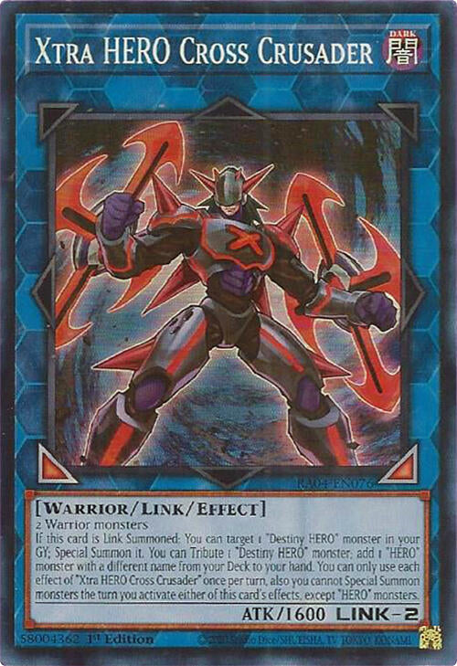 Xtra HERO Cross Crusader [RA04-EN076] Super Rare | Gear Gaming Fayetteville