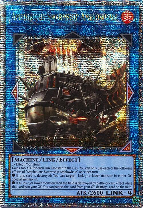 Amphibious Swarmship Amblowhale [RA04-EN077] Quarter Century Secret Rare | Gear Gaming Fayetteville
