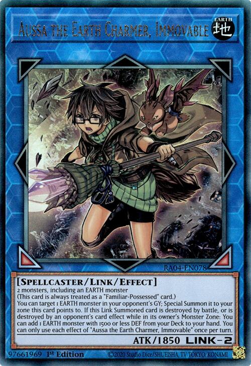 Aussa the Earth Charmer, Immovable [RA04-EN078] Prismatic Ultimate Rare | Gear Gaming Fayetteville