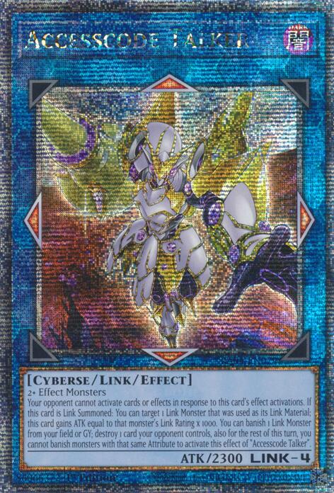 Accesscode Talker (New Art) [RA04-EN079] Quarter Century Secret Rare | Gear Gaming Fayetteville