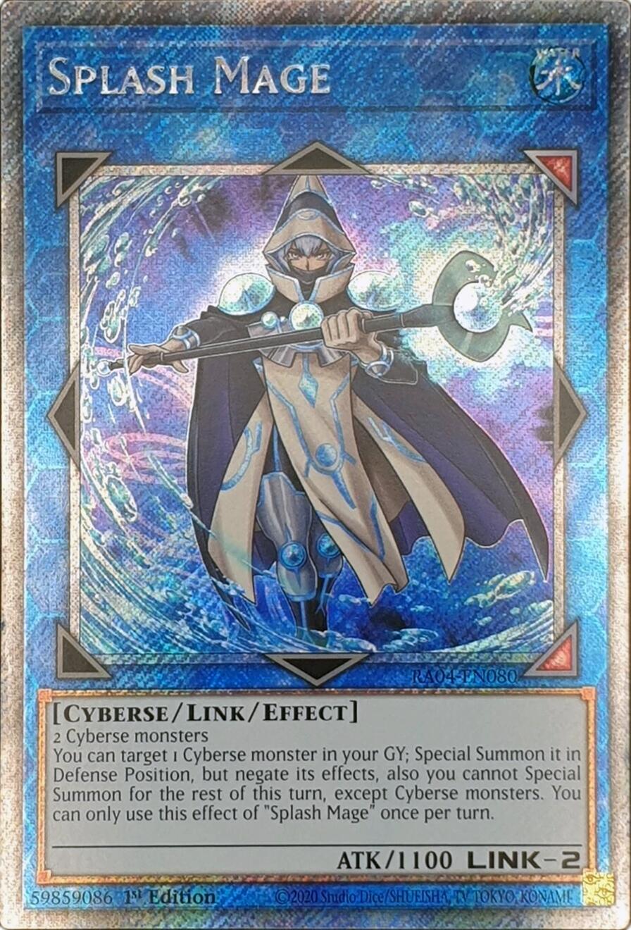 Splash Mage [RA04-EN080] Platinum Secret Rare | Gear Gaming Fayetteville