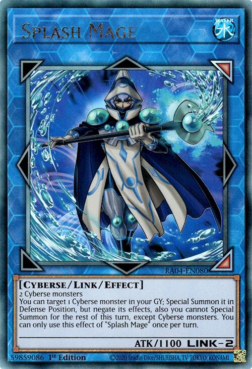 Splash Mage [RA04-EN080] Prismatic Ultimate Rare | Gear Gaming Fayetteville