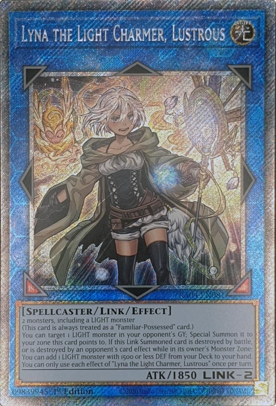 Lyna the Light Charmer, Lustrous [RA04-EN081] Platinum Secret Rare | Gear Gaming Fayetteville
