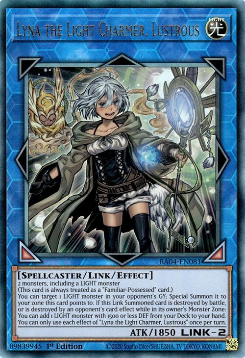 Lyna the Light Charmer, Lustrous [RA04-EN081] Prismatic Ultimate Rare | Gear Gaming Fayetteville