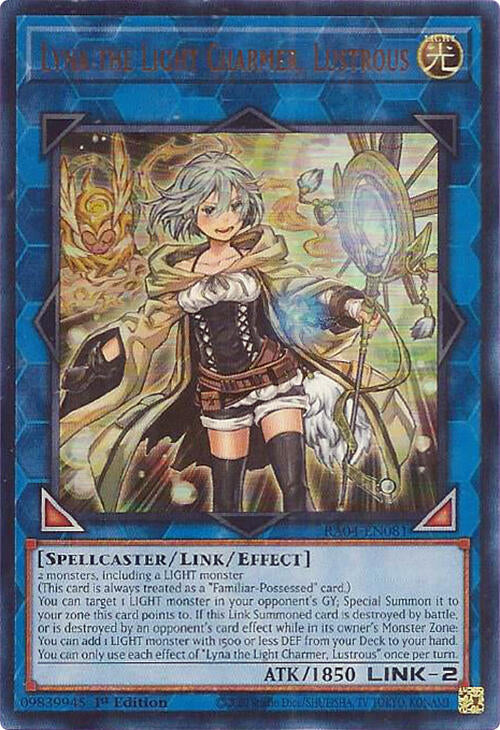 Lyna the Light Charmer, Lustrous [RA04-EN081] Ultra Rare | Gear Gaming Fayetteville